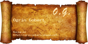 Ogrin Gobert névjegykártya